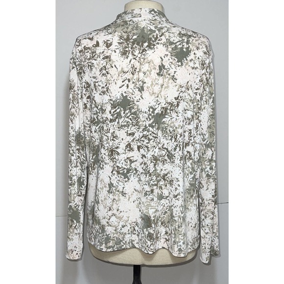 EASYWEAR CHICO’S 2 Misses M Open Cardigan Taupe - Picture 2 of 5